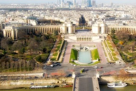 View of Paris from Eiffel Tower Stock Photos