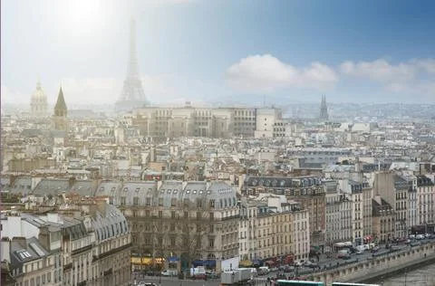View of Paris with Eiffel tower View of Paris with Eiffel tower Copyright:... Fotos Stock