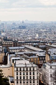 View of Paris with Pantheon view of Paris city with Pantheon, France Copyr... Stock-Fotos