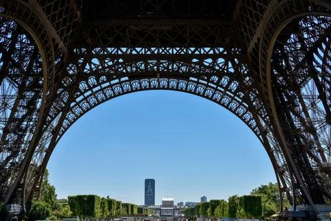 View of Paris from the top of the Eiffel Tower. view of Paris from the top... Stock-Fotos