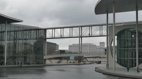View of the Parlament in Berlin, Germany. Video stock 132355863