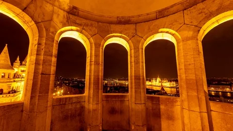 View on the Parliament in Budapest Video stock 106410527