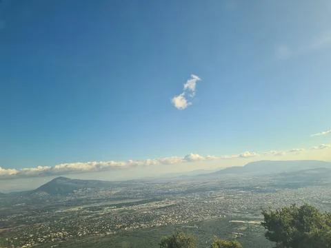 The view from Parnitha , Greece Stock Photos