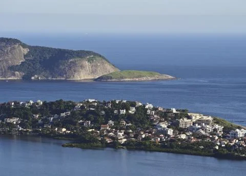 View from Parque da Cidade in Niteroi Stock Photos
