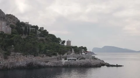 View of the part of Hydra island Stock Footage 165175441