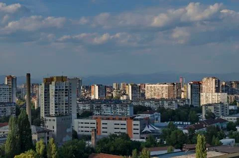 View to part of Sofia city from above Stock Photos