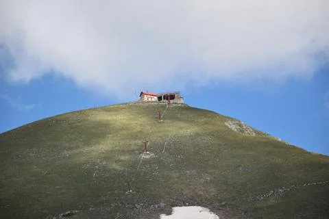 View of particular mountain  스톡 사진