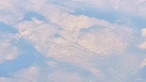 View from the passenger plane window Stock Footage 236196703