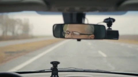 View from the passenger seat in the car 스톡 동영상 71127919