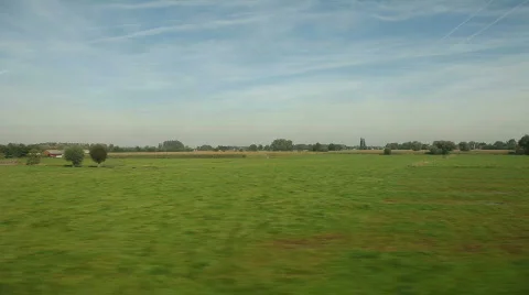 View of passing landscape Video stock 856518