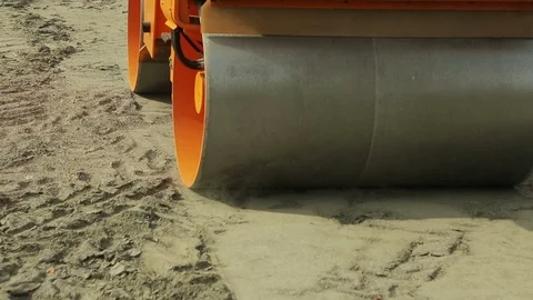 View of Paver vehical. Video stock 70286865