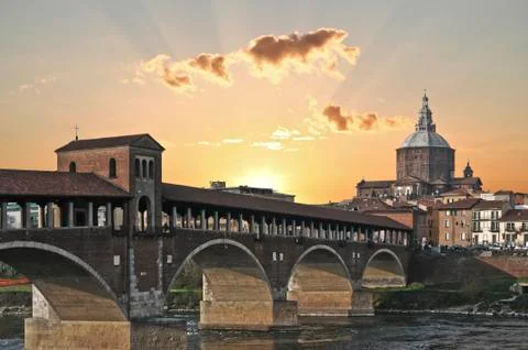 View of Pavia Stock Photos