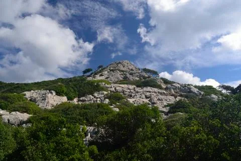 View of Peak Martinedda Foto stock