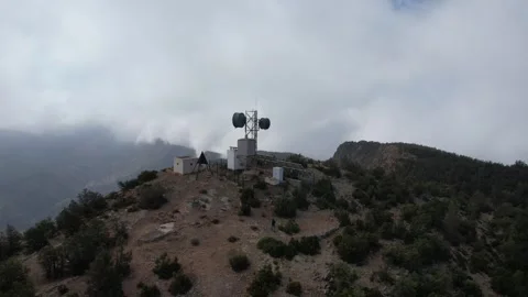 A view of the peak of Mount El Gouz - Souss-Massa-Drâa - Morocco Stock Footage 243644400