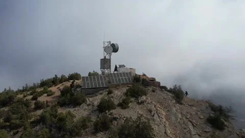 A view of the peak of Mount El Gouz - Souss-Massa-Drâa - Morocco Stock Footage 243644465