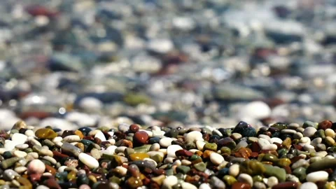 The view of the pebbles Stock Footage 234368832