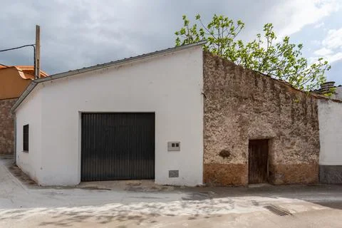 View of a peculiar example of the typical architecture of the town of Oliva of Stock Photos