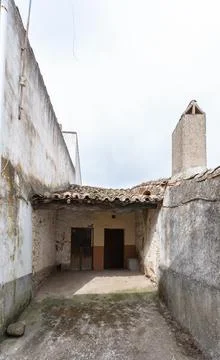 View of a peculiar example of the typical architecture of the town of Oliva of Stock Photos