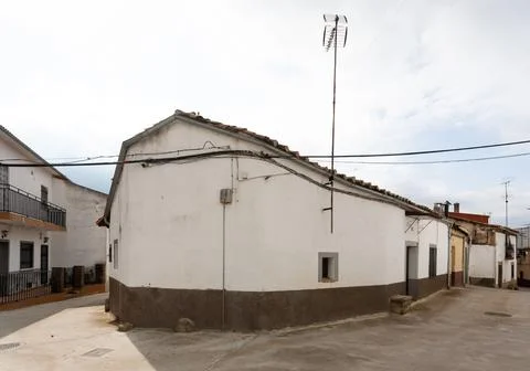 View of a peculiar example of the typical architecture of the town of Oliva of Stock Photos