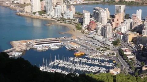 View from penon de ifach in Calpe Spain Video stock 84757612