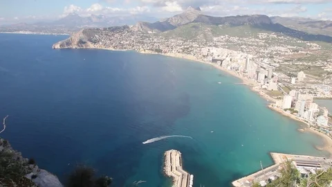 View from penon de ifach in Calpe Spain Video stock 84757745