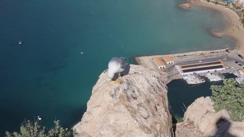 View from penon de ifach in Calpe Spain 스톡 동영상 84757876