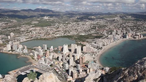 View from penon de ifach in Calpe Spain Video stock 84757914