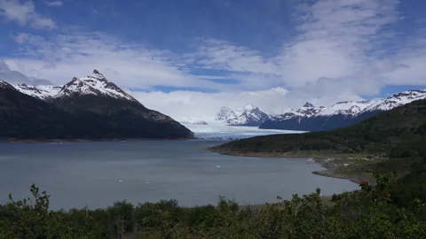 View of Perito Moreno glacier and Argentino lake, south america Stock Footage 287947758