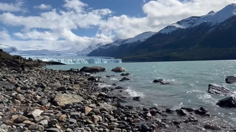 View to the Perito Moreno Glacier | Parque provincial Península de Magallanes Stock Footage 220582888