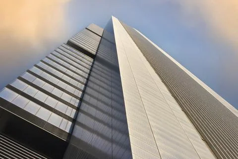 View of the perspective of skyscrapers. Stock Photos