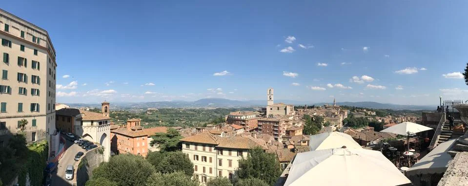 A view of Perugia Stockfoto's