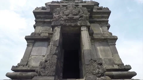 View of the the Pervara temple, Hindu temple Prambanan, Java, Indonesia Stock Footage 150543739