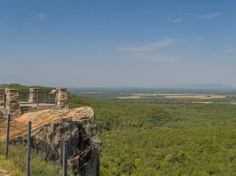 View from Petit Jean State Park cliff overlook Stock Photos