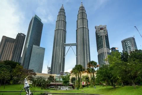 View of Petronas Towers Foto stock