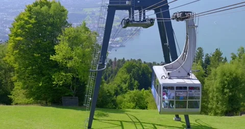 View from the Pfnder Mountain of Lake Constance and Bregenz Stock-Footage 315944310