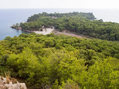 View of Phaselis Bay Foto stock