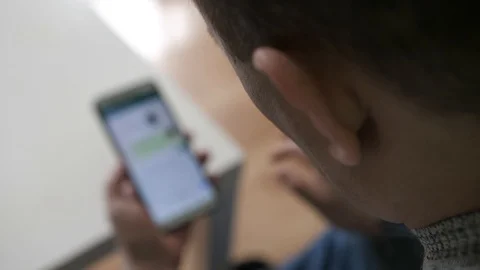 View phone screen Stock Footage 124609248