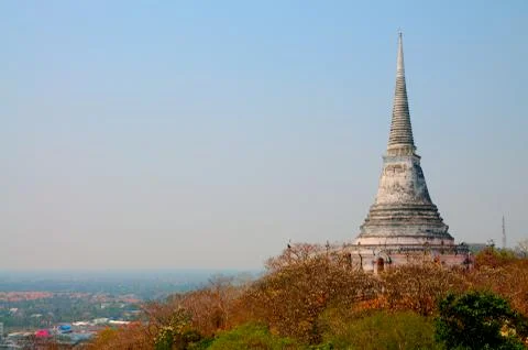 A View of Phra That Chom Phet at Phra Nakhon Khiri Historical Park Stock Photos