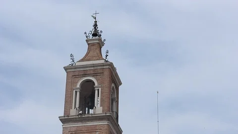 View of Piazza Tre Martiri square in Rimini. Stock Footage 124668886