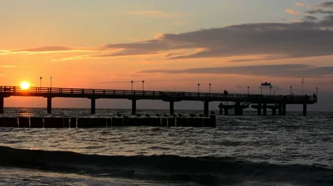 View of pier Stock Footage 40717286