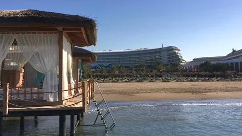 View from the pier Stock Footage 113428988