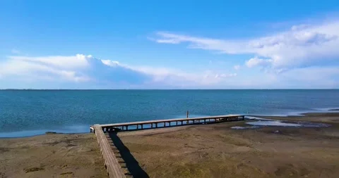 The view of the pier Stock Footage 233942836