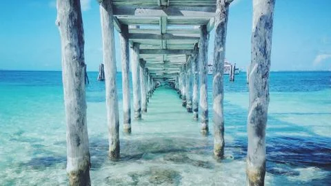 View of pier Stock Photos