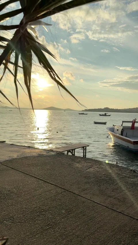 View from the pier to the sea Stock Footage 301515997