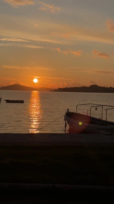 View from the pier to the sea Stock Footage 301516057