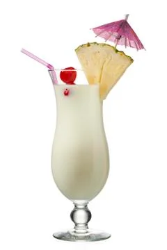 View of a pineapple milkshake Stock Photos