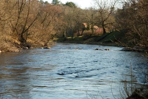 View of the Pirita River. Sunny spring day Stock Photos