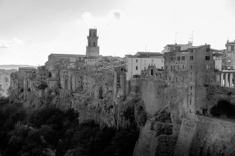 View of Pitigliano Foto stock