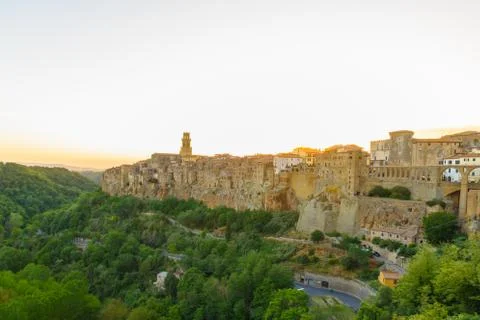 View of Pitigliano Stock Photos
