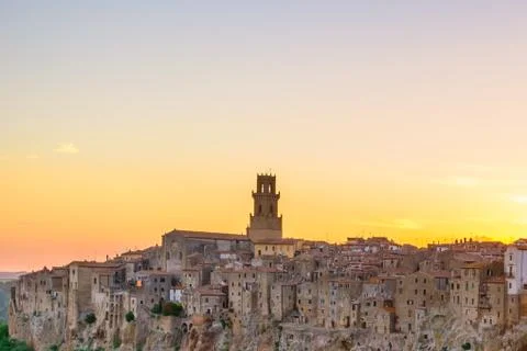 View of Pitigliano Stock Photos